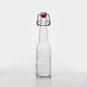 Бутылка бугельная с пробкой 'Бесцветная'330 мл, упаковка 12 шт (комплект из 12 шт.)