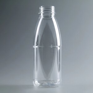 Бутылка одноразовая молочная 'Универсал'500 мл, с широким горлышком 0,38 см, цвет прозрачный (комплект из 100 шт.)