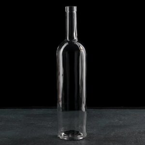 Бутылка стеклянная 'Оригинальная'1 л, h35 см, цвет прозрачный