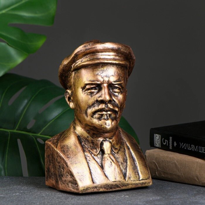 Бюст Ленина, бронза 14х21см от компании Интернет-магазин "Flap" - фото 1