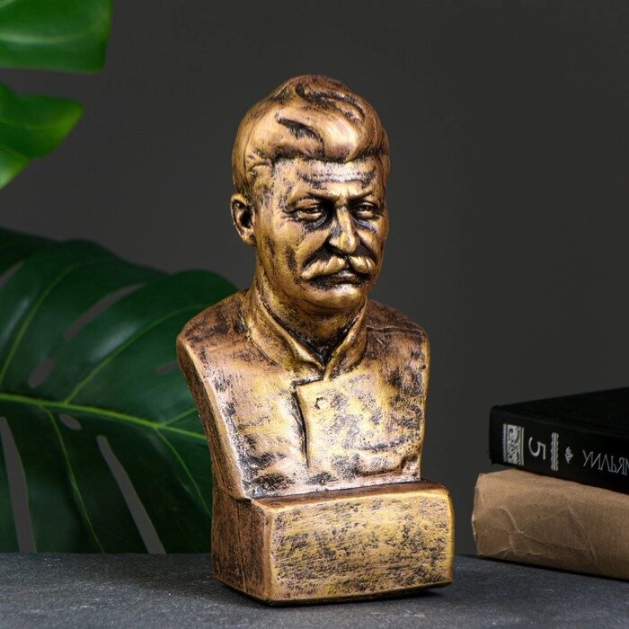 Бюст Сталина, бронза 12х24см от компании Интернет-магазин "Flap" - фото 1