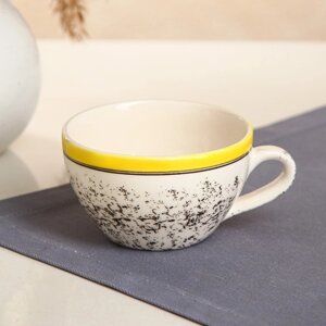 Чашка керамическая 'Крошка'200 мл, жёлтая, 1 сорт, Иран