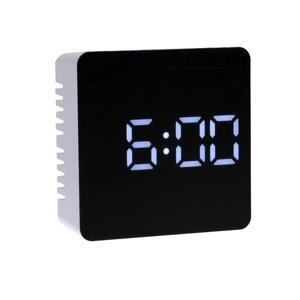 Часы-будильник Sakura SA-8523, электронные, будильник, 3хААА, белые