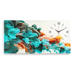 Часы-картина настенные, серия Интерьер, Дым'50 х 100 см
