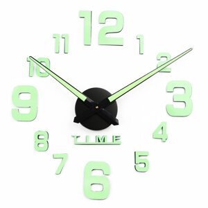 Часы-наклейка, серия DIY, Кардо'плавный ход, d-70 см, 1 АА, светящиеся