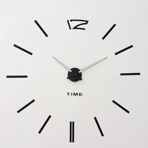 Часы-наклейка, серия DIY, Кайро'плавный ход, флуоресцентные стрелки, 120 х 120 см, 1 АА
