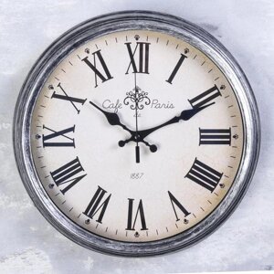 Часы настенные 'Хлоя'd-35 см, циферблат 29 см, плавный ход