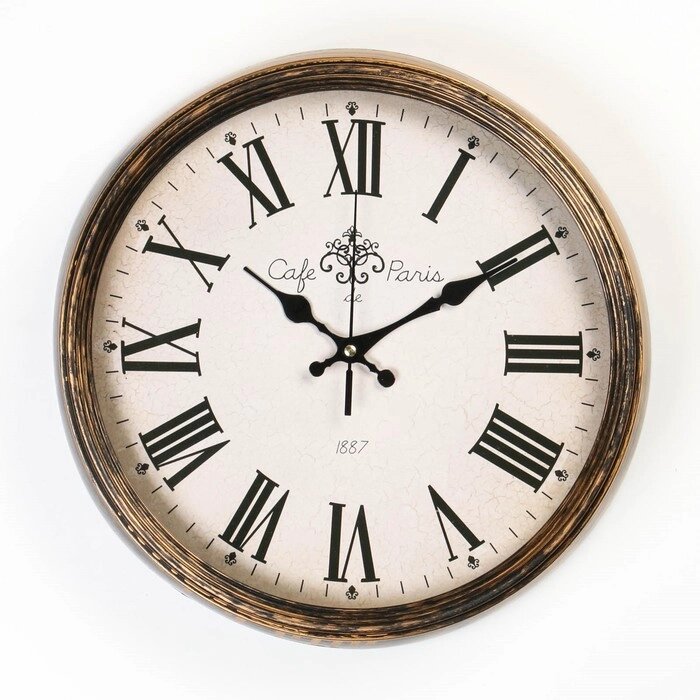 Часы настенные 'Хлоя', d-37 см, дискретный ход от компании Интернет-магазин "Flap" - фото 1