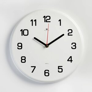 Часы настенные, интерьерные 'Классика'd-27 см, бесшумные, белые