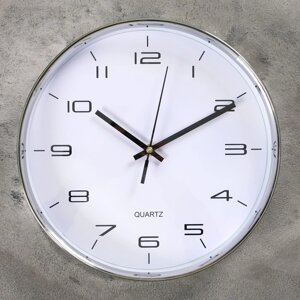 Часы настенные 'Патриси'd-30 см, циферблат 27.5 см, плавный ход