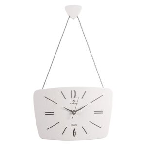 Часы настенные 'Ретро'корпус белый с серебром, 27 х 18 см, АА