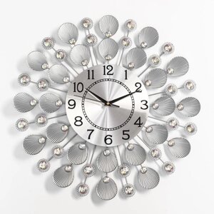 Часы настенные, серия Ажур, Кремпе'плавный ход, d-48 см, циферблат 22 см