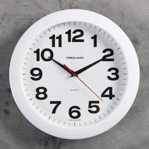 Часы настенные, серия Классика, дискретный ход, d-29 см, белый циферблат