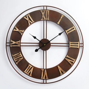 Часы настенные, серия Лофт, Алазея'плавный ход, d-60 см