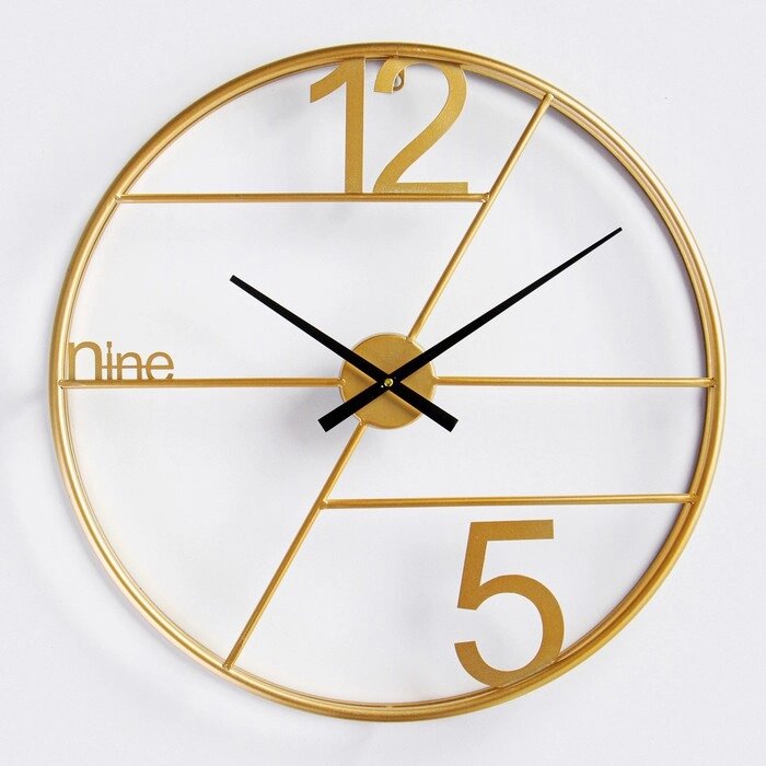 Часы настенные, серия Лофт, 'Ектон', плавный ход, d-60 см от компании Интернет-магазин "Flap" - фото 1