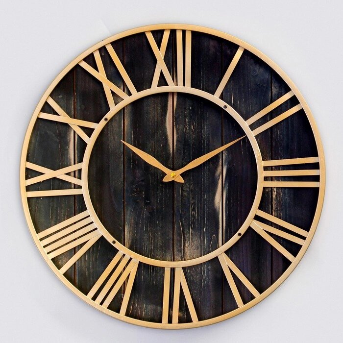 Часы настенные, серия Лофт, 'Кесвик', плавный ход, d-60 см от компании Интернет-магазин "Flap" - фото 1
