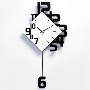 Часы настенные, серия Маятник, плавный ход, 34 х 64 см