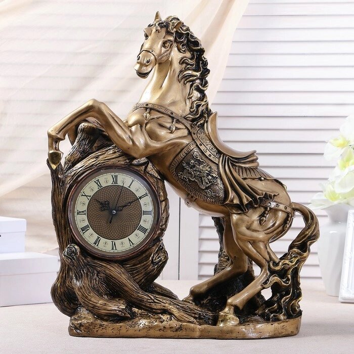 Часы настольные каминные 'Конь', 55 х 48 х 22 см от компании Интернет-магазин "Flap" - фото 1