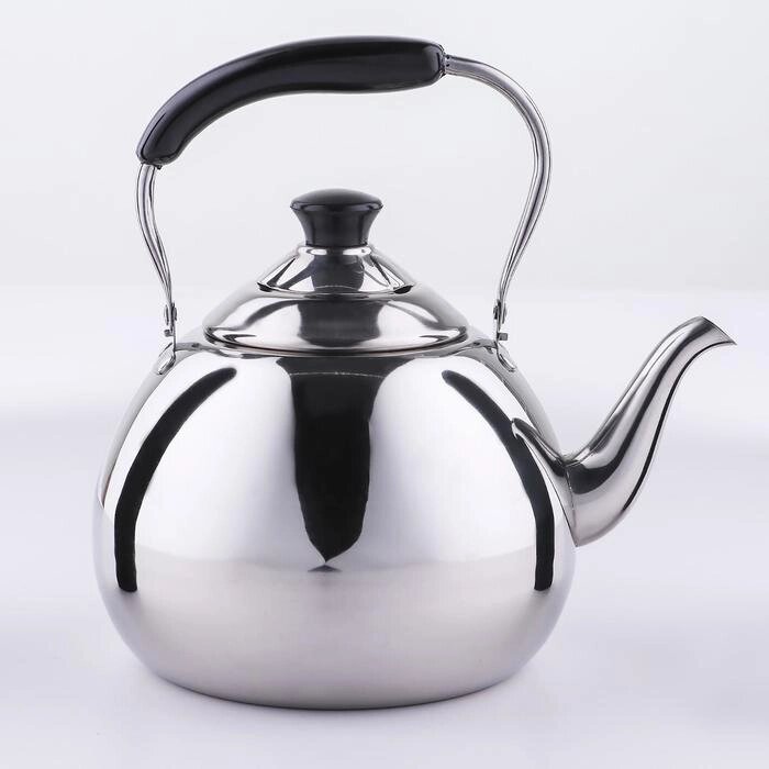Чайник из нержавеющей стали Orchid, 3 л, цвет серебряный от компании Интернет-магазин "Flap" - фото 1
