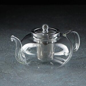 Чайник стеклянный заварочный с металлическим ситом 'Калиопа'1 л