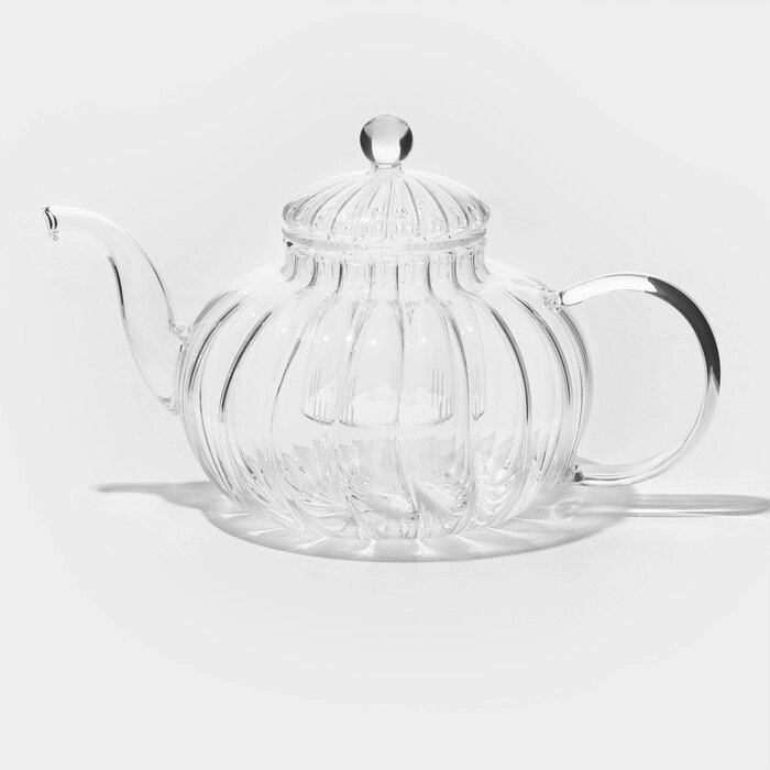 Чайник заварочный со стеклянной крышкой и ситом 'Диана. Грация', 1 л от компании Интернет-магазин "Flap" - фото 1