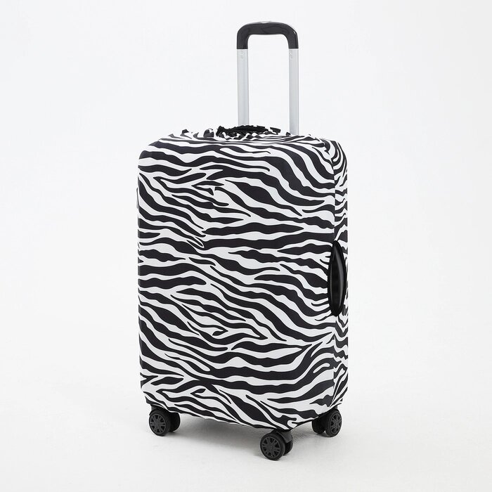 Чехол для чемодана 20', цвет белый/чёрный от компании Интернет-магазин "Flap" - фото 1