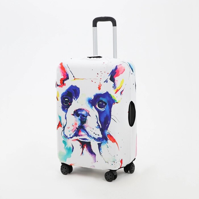 Чехол для чемодана 20', цвет белый/разноцветный от компании Интернет-магазин "Flap" - фото 1