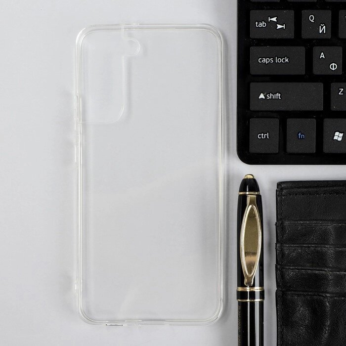 Чехол iBox Crystal, для телефона Samsung Galaxy S22+, силиконовый, прозрачный от компании Интернет-магазин "Flap" - фото 1