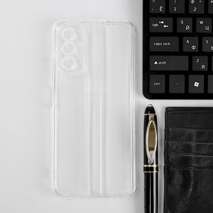 Чехол iBox Crystal, для телефона Tecno Pova 3, силиконовый, прозрачный от компании Интернет-магазин "Flap" - фото 1