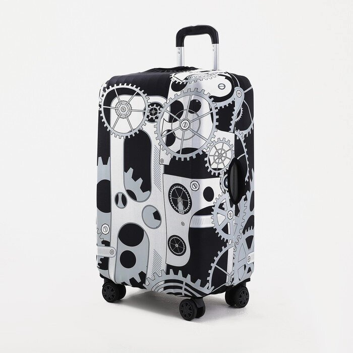 Чехол на чемодан 20', цвет чёрный/серый от компании Интернет-магазин "Flap" - фото 1