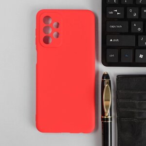 Чехол PERO, для телефона Samsung A23, силиконовый, красный