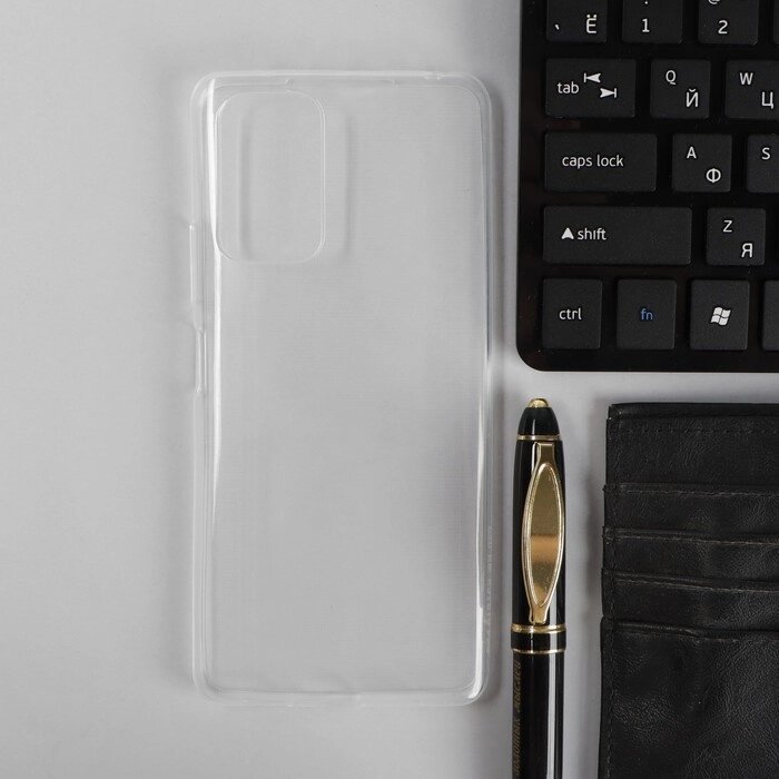 Чехол PERO, для телефона Samsung S21 Ultra, силиконовый, прозрачный от компании Интернет-магазин "Flap" - фото 1