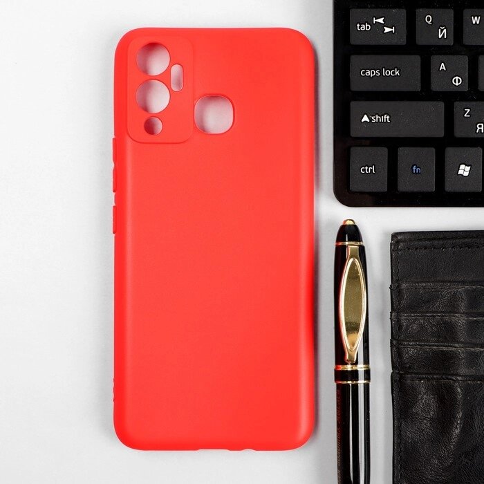 Чехол Red Line Ultimate, для телефона Infinix HOT 12 PLAY, силиконовый, красный от компании Интернет-магазин "Flap" - фото 1