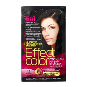 Cтойкая крем-краска для волос Effect Сolor тон иссиня-черный, 50 мл (комплект из 3 шт.)