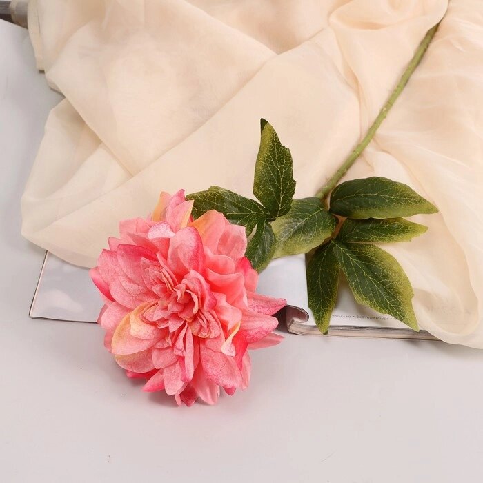 Цветы искусственные 'Георгин Пигми' 11х60 см, розовый от компании Интернет-магазин "Flap" - фото 1