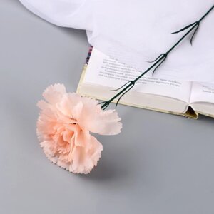 Цветы искусственные 'Гвоздика экстра галант' d-8 см 49 см, персиковый (комплект из 20 шт.)