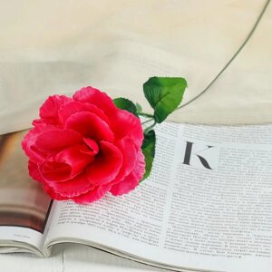 Цветы искусственные 'Роза малиновая' 40 см (комплект из 10 шт.)