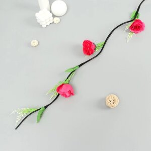 Декор тинги 'Роза изыск'бутон d6см, h6см) 150 см, МИКС
