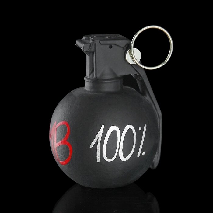 Держатель для карточек и фото 'Лимонка. 100 bomb' черный, 9 x 12 x 8 см от компании Интернет-магазин "Flap" - фото 1