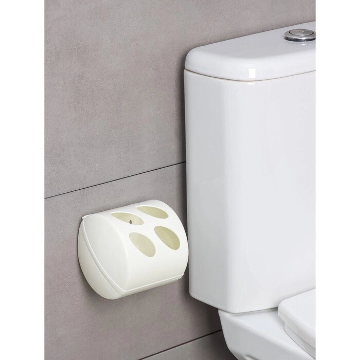 Держатель для туалетной бумаги Keeplex Light, 13,4x13x12,4 см, цвет белое облако от компании Интернет-магазин "Flap" - фото 1