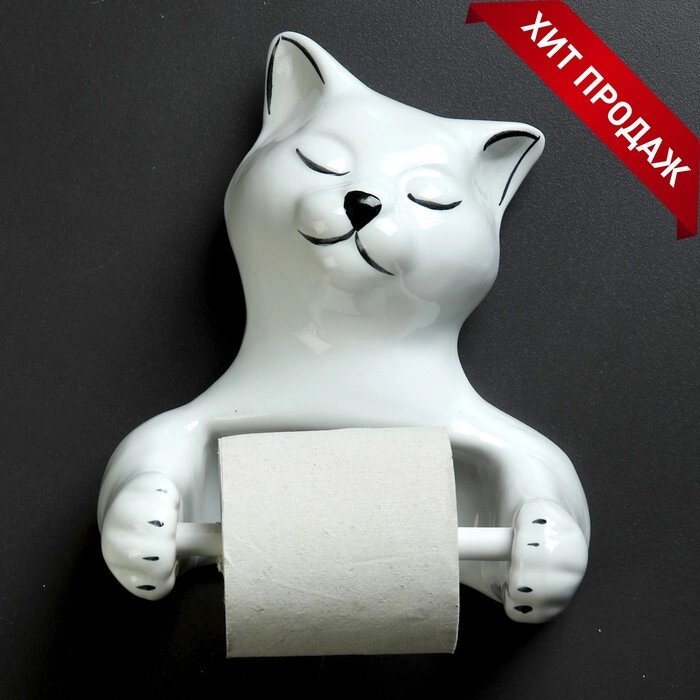 Держатель для туалетной бумаги 'Кошка' 26х23х14см от компании Интернет-магазин "Flap" - фото 1