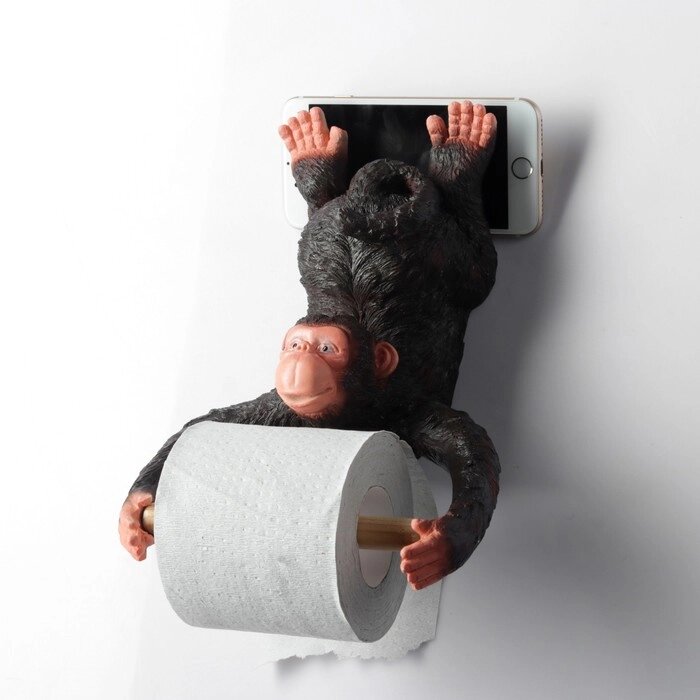 Держатель для туалетной бумаги 'Обезьянка' 24х18см от компании Интернет-магазин "Flap" - фото 1