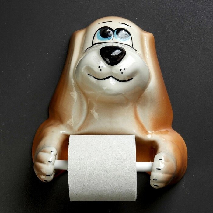 Держатель для туалетной бумаги 'Собака' от компании Интернет-магазин "Flap" - фото 1