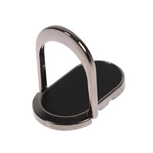 Держатель-подставка с кольцом для телефона Luazon, металлическая основа, чёрный (комплект из 3 шт.)