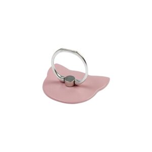 Держатель-подставка с кольцом для телефона LuazON, в форме 'Кошки'розовый