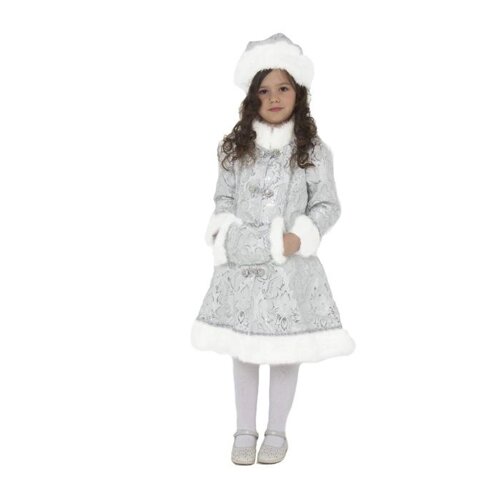 Детский карнавальный костюм 'Снегурочка хрустальная'р. 34, рост 134 см