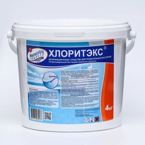 Дезинфицирующее средство 'Хлоритэкс' для воды в бассейне, в таблетках, 4 кг
