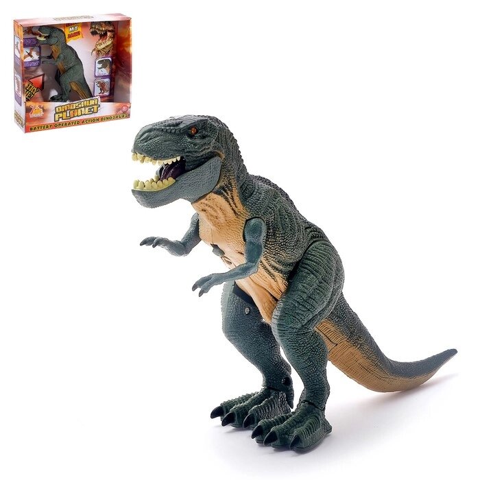 Динозавр 'Рекс', работает от батареек, световые и звуковые эффекты от компании Интернет-магазин "Flap" - фото 1