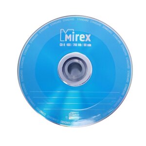 Диск CD-R Mirex Standard 50, 48x, 700 Мб, шт (комплект из 50 шт.)