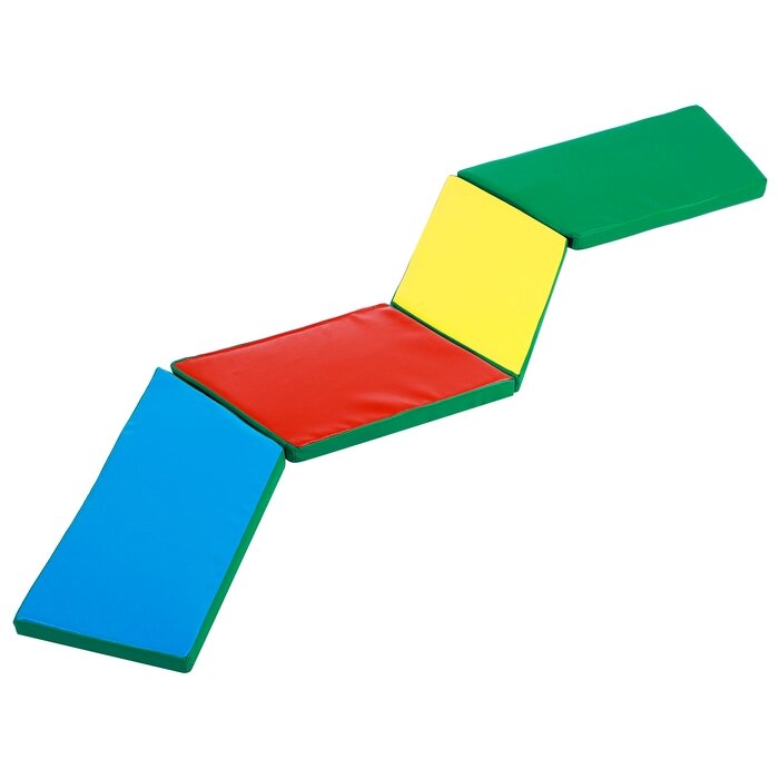 Дорожка координационная ONLYTOP, 4 секции, цвета МИКС от компании Интернет-магазин "Flap" - фото 1